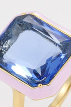 Load image into Gallery viewer, Glass Stone Contrast Ring
