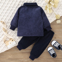 Load image into Gallery viewer, Baby Spliced Sherpa Jacket and Pants Set
