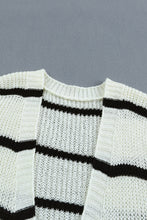 Load image into Gallery viewer, Off White &amp; Stripes Rib-Knit Duster DIBS YES

