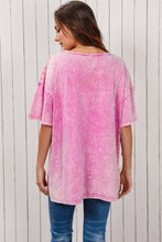 Load image into Gallery viewer, Star Print Dropped Shoulder Tunic T-Shirt

