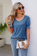 Load image into Gallery viewer, Flounce Sleeve V-Neck Tee
