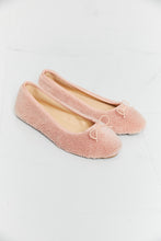 Load image into Gallery viewer, Forever Link Bow Detail Sherpa Flats
