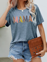 Load image into Gallery viewer, MAMA Leopard Graphic Short Sleeve Tee
