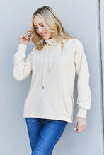 Load image into Gallery viewer, Kimberly C Drawstring High Neck Side Zipper Sweatshirt with Pockets

