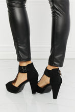 Load image into Gallery viewer, Forever Link Jive With Me Laser Cut Peep Toe T-Strap Heels
