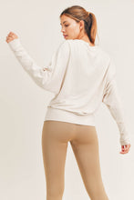 Load image into Gallery viewer, DOLMAN-SLEEVED TOP in NATURAL
