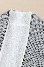 Load image into Gallery viewer, Heathered Fleece Lined Open Front Cardigan
