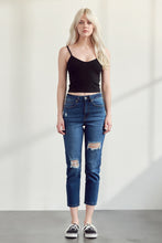 Load image into Gallery viewer, Muselooks High-Rise Distressed Cropped Jeans
