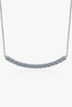 Load image into Gallery viewer, Sterling Silver Curved Bar Necklace DIBS 7008
