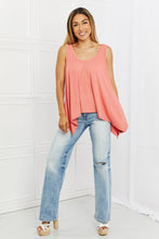Load image into Gallery viewer, Zenana Feel The Sun Full Size Shark Bite Hem Top
