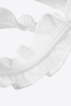 Load image into Gallery viewer, Ribbed Ruffle Trim Sleeveless Bodysuit
