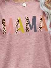 Load image into Gallery viewer, MAMA Leopard Graphic Short Sleeve Tee
