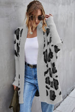 Load image into Gallery viewer, Leopard Batwing Sleeve Open Front Cardigan
