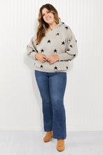 Load image into Gallery viewer, Heimish All of the Stars Full Size Star Hooded Sweater
