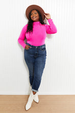 Load image into Gallery viewer, White Birch Mountain Views Full Size Slink Knit Turtleneck Bodysuit
