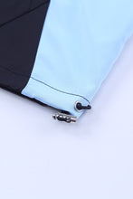 Load image into Gallery viewer, Leopard Color Block Zip-Up Hooded Jacket
