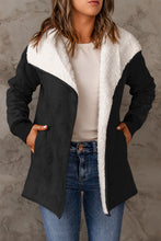 Load image into Gallery viewer, Faux Suede Sherpa Lining Jacket with Pockets
