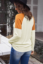 Load image into Gallery viewer, Simply Love HELLO FALL Graphic Raglan Sleeve Henley Top
