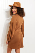 Load image into Gallery viewer, White Birch Stop at Soho Full Size Balloon Sleeve Dress
