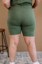 Load image into Gallery viewer, Zenana Worth It Full Size Run Biker Shorts in Ash Olive
