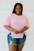 Load image into Gallery viewer, Sew In Love Sippin' Lemonade Full Size Run French Terry Top in Pink
