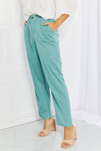 Load image into Gallery viewer, Blumin Apparel Take Me Away Full Size Straight Leg Pants in Seafoam
