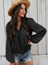 Load image into Gallery viewer, Swiss Dot Balloon Sleeve Blouse
