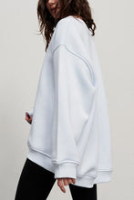 Load image into Gallery viewer, Oversize Round Neck Dropped Shoulder Sweatshirt
