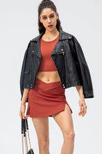 Load image into Gallery viewer, Crisscross Waist Side Slit Athletic Skort
