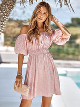 Load image into Gallery viewer, Leopard Square Neck A-Line Dress
