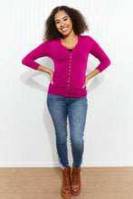 Load image into Gallery viewer, Zenana Sweetest Kiss Full Size Button-Front Cardigan
