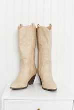 Load image into Gallery viewer, Qupid Westward Embroidered Pointed-Toe Cowboy Boots

