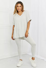 Load image into Gallery viewer, Zenana Self Love Full Size Brushed DTY Microfiber Lounge Set in Bone
