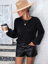 Load image into Gallery viewer, Lace Detail Cutout Long Sleeve Pullover Sweater
