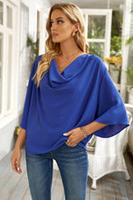 Load image into Gallery viewer, Cowl Neck Three-Quarter Sleeve Blouse
