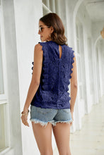 Load image into Gallery viewer, Lace Scalloped Keyhole V-Neck Tank
