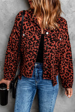 Load image into Gallery viewer, Leopard Print Raw Hem Jacket DIBS 0002
