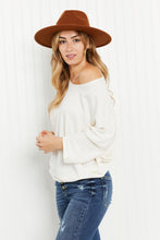 Load image into Gallery viewer, Andree by Unit Toasting Almonds Full Size Dolman Sleeve Knit Top
