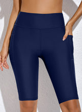 Load image into Gallery viewer, Full Size Swim Biker Shorts with Pockets
