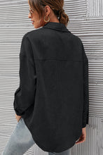 Load image into Gallery viewer, Button Front Drop Shoulder Corduroy Shirt
