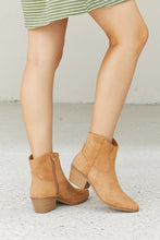 Load image into Gallery viewer, Qupid Austin Nights Embroidered Western Booties in Butterscotch
