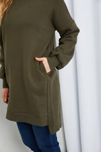 Load image into Gallery viewer, Zenana Full Size High-Low Drop Shoulder Sweatshirt

