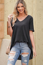 Load image into Gallery viewer, V-Neck Dropped Shoulder Tunic Top
