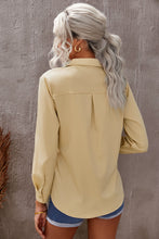 Load image into Gallery viewer, Turn-down Collar Pocketed Button Shirt
