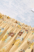 Load image into Gallery viewer, Floral Off-Shoulder Ruffle Hem Top
