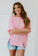 Load image into Gallery viewer, Sew In Love Sippin' Lemonade Full Size Run French Terry Top in Pink
