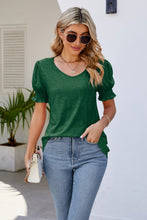 Load image into Gallery viewer, Flounce Sleeve V-Neck Tee
