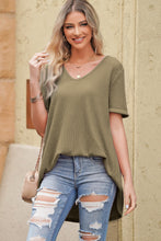 Load image into Gallery viewer, V-Neck Dropped Shoulder Tunic Top
