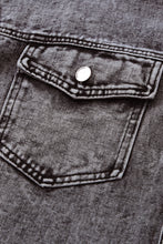 Load image into Gallery viewer, Raw Hem Button Down Denim Jacket with Breast Pockets
