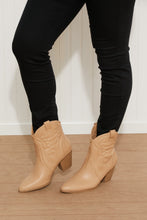 Load image into Gallery viewer, Qupid Texas Trip Embroidered Cowboy Booties in Toffee
